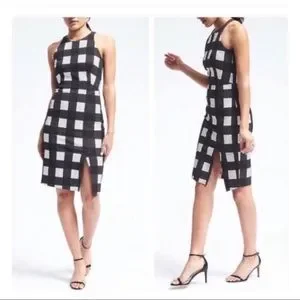 Banana Republic Dresses Nwt Banana Republic Dress Gingham Bistretch Poshmark